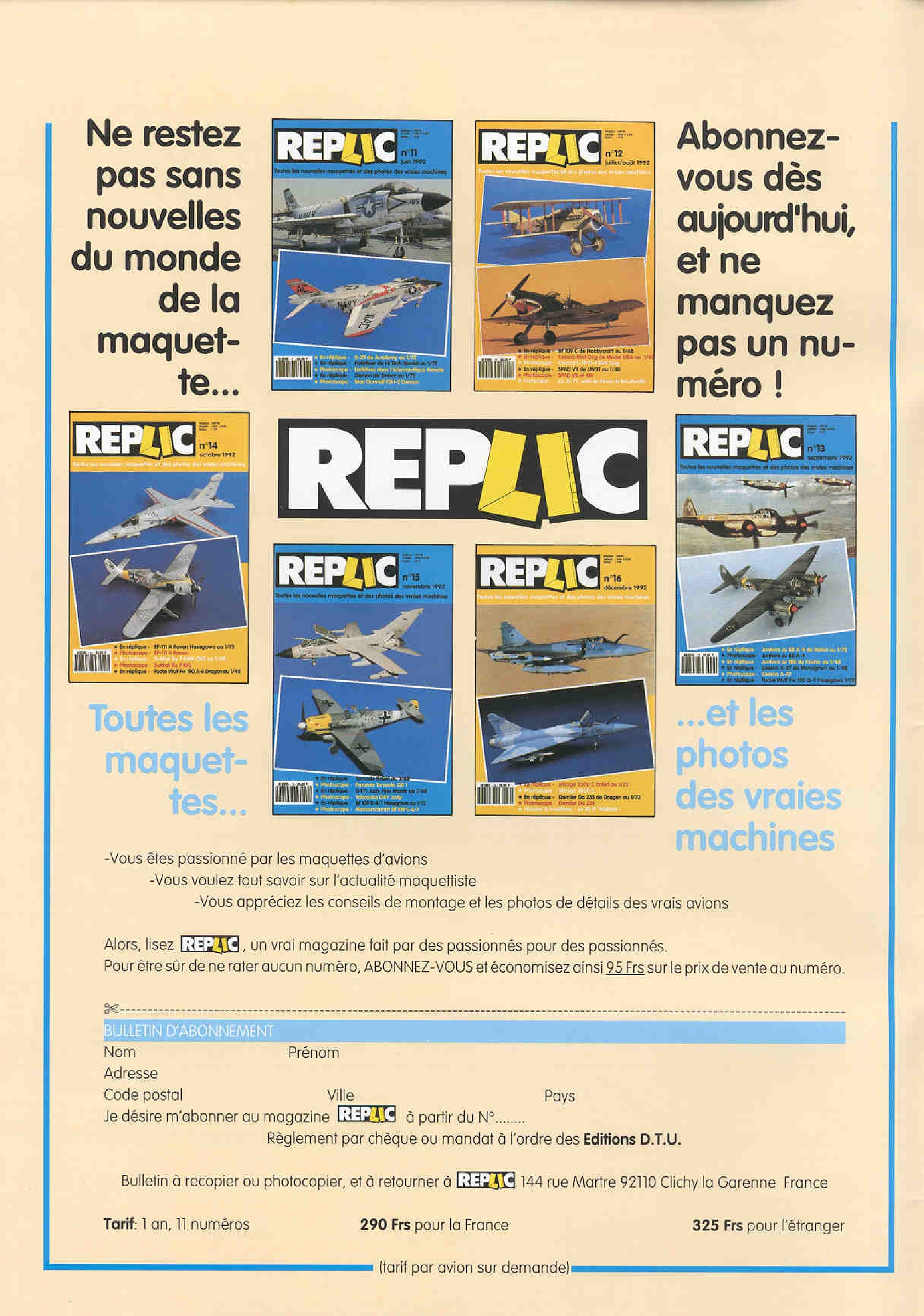 Replic 020 - Junkers Ju-88 G-6, Boeing KC-135, F-105